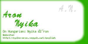 aron nyika business card